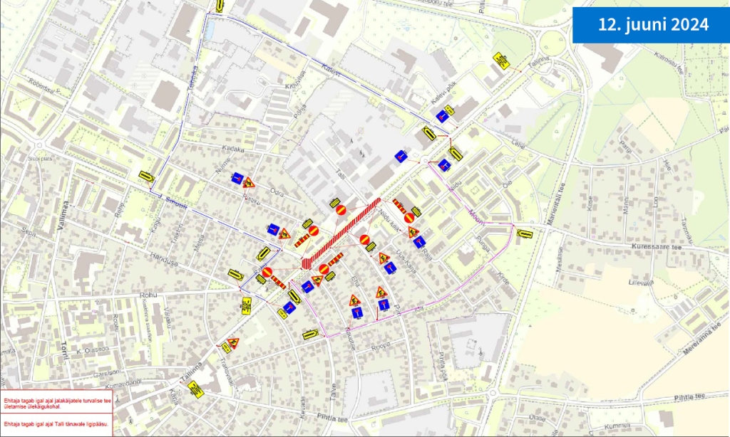 Tallinna tn teetööd 12. juunil