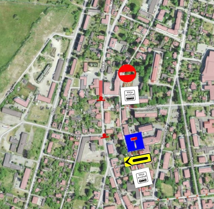 Pikk tn 31 liikluskorraldus