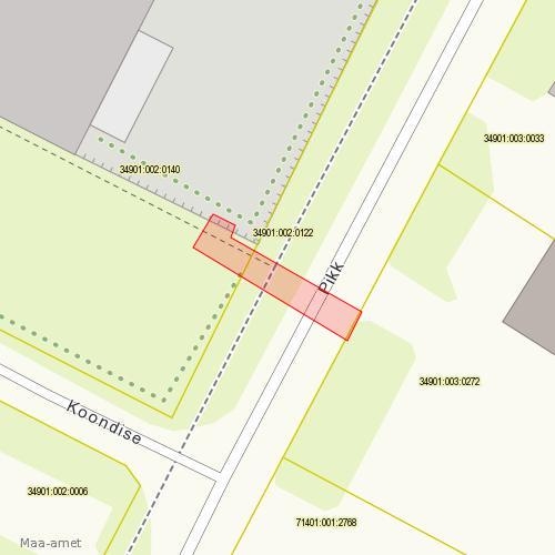 Kaevetööde asukoht Pikk tn