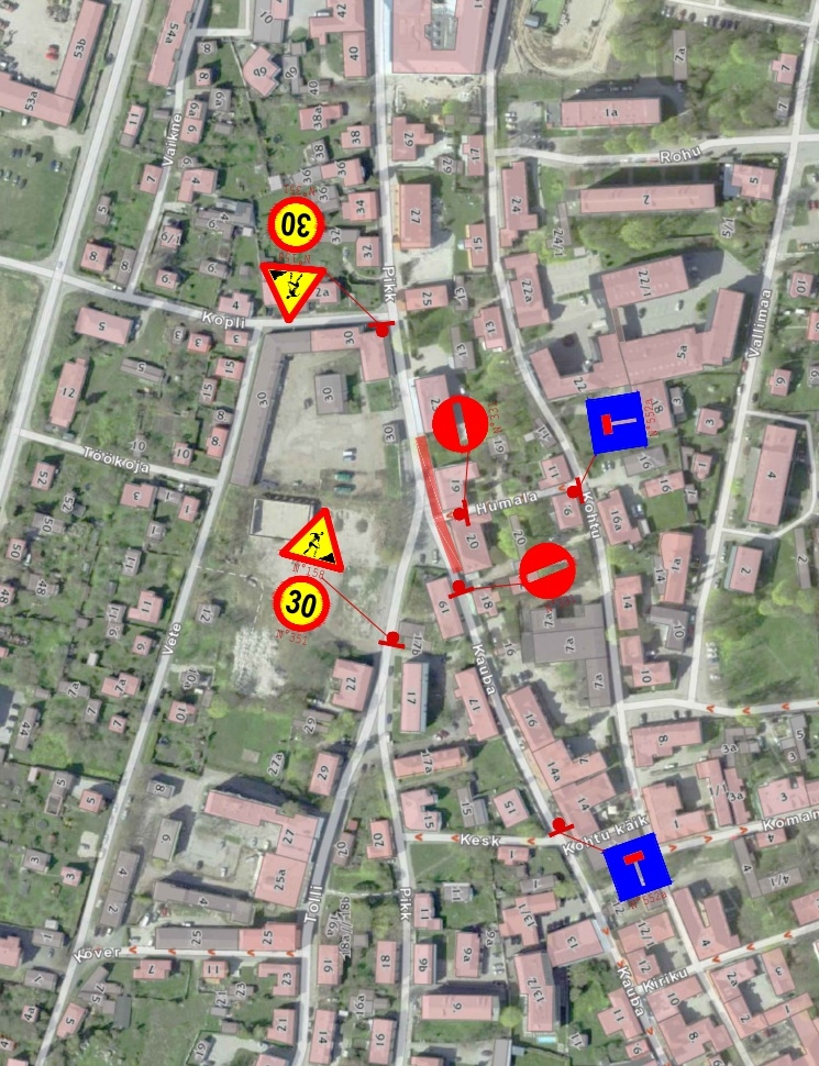 Pikk tn ajutine liikluskorraldus 1