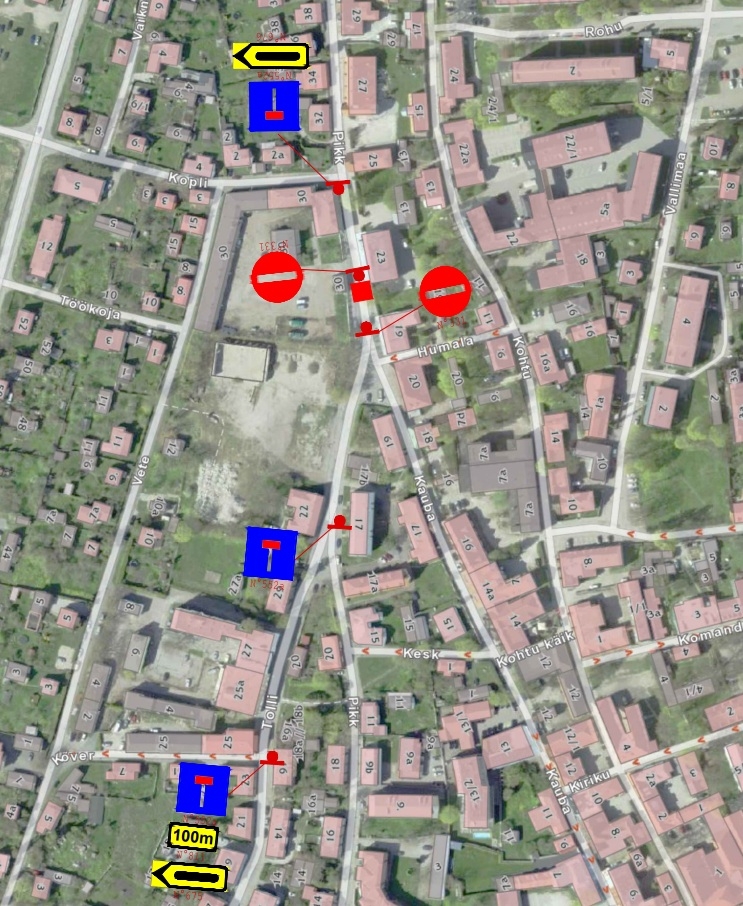 Pikk tn ajutine liikluskorraldus 2