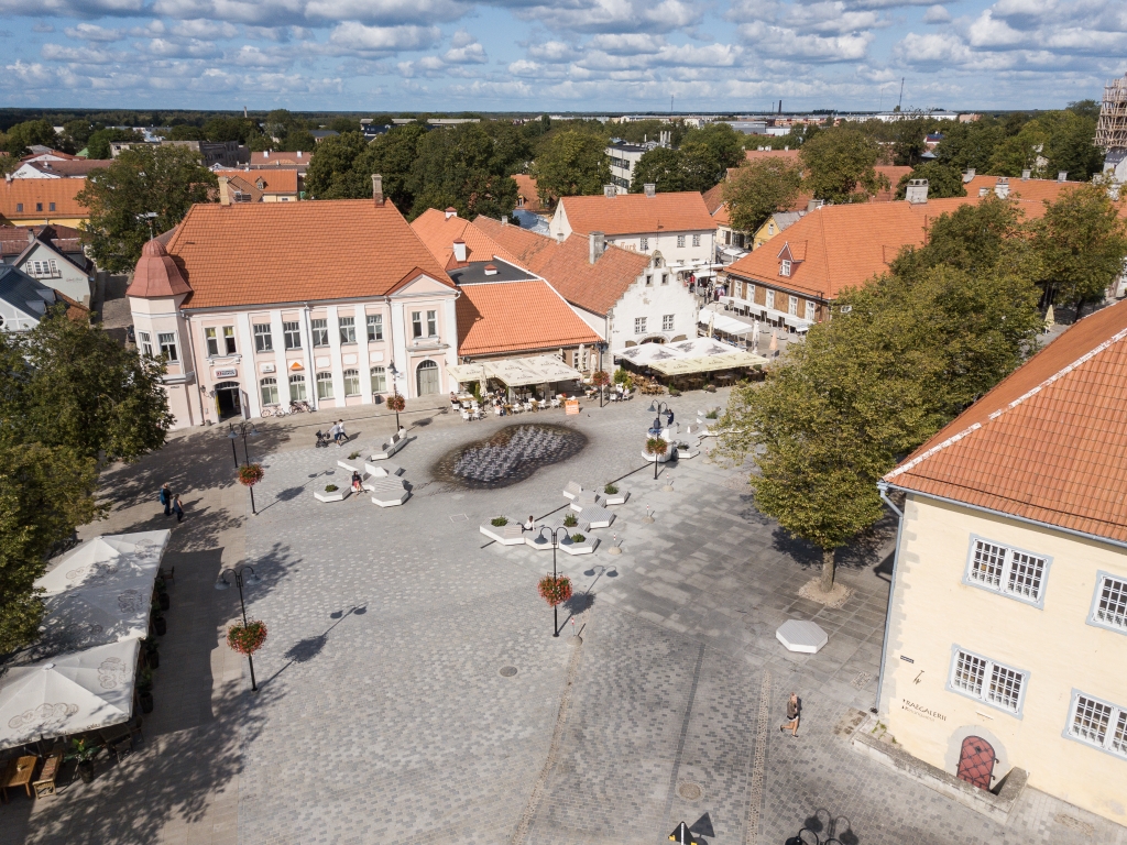 Kuressaare kesklinn droon