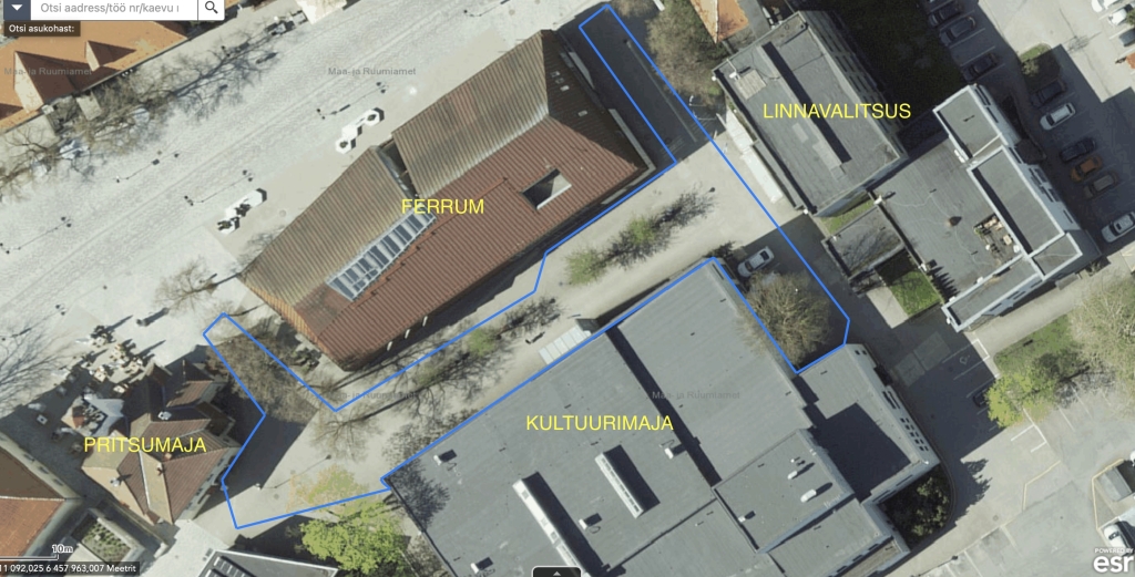 Ferrumi ja Kuressaare kultuurivara vahelise ala sulgemine alates 18.08