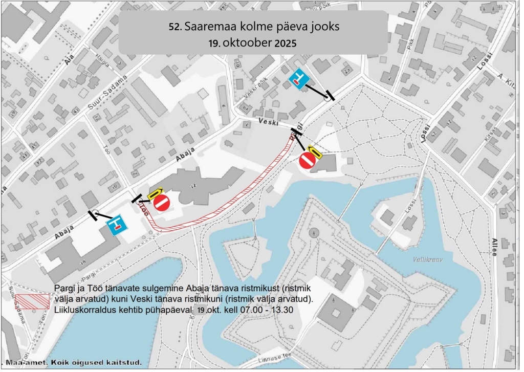 Pargi ja Töö tn sulgemine