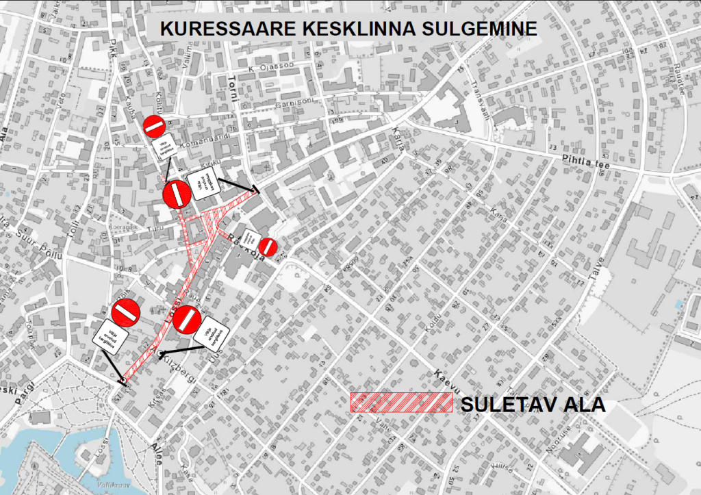 Tänavate sulgemine Tänavafestivali ajal