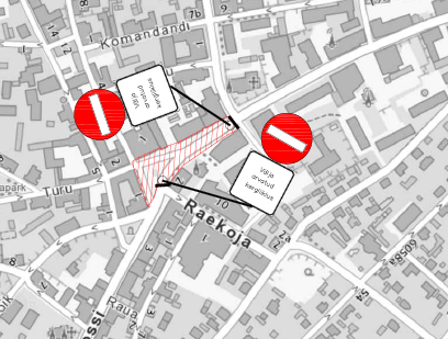 Kesklinna sulgemise joonis